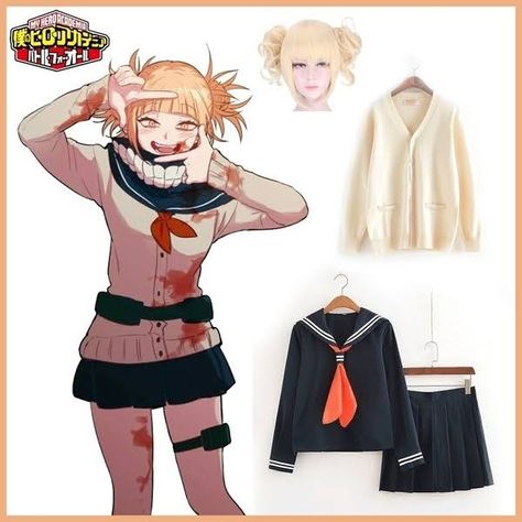 My Hero Academia Cosplay Costume Anime Cosplay Himiko Toga JK Uniform Women Sailor Suits with Sweaters | Google Shopping Mha Toga, Toga Dress, Hero Academia Cosplay, My Hero Academia Cosplay, Costume Anime, Sailor Suit, Pose References, Cosplay Ideas, Anime Cosplay