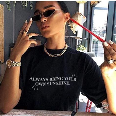 Ysl Shirt, Bring Your Own Sunshine, Designer Tees, T Shirt Collar, Motivation Shirt, Designer Sweatshirts, Slogan T Shirt, Tshirt Women, Saint Laurent Paris