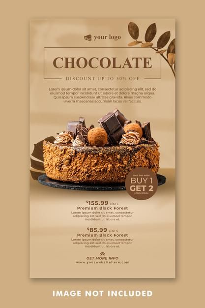 Chocolate cake social media instagram st... | Premium Psd #Freepik #psd Cake Social Media Design, Cake Poster Design Ideas, Cake Brochure, Menu Cake, Product Posters, Cake Poster, Restaurant Promotions, Instagram Stories Template, Chocolate Logo