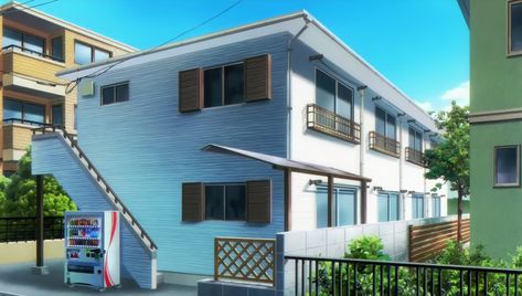 Anime Apartment, Houses Background, Gacha Wallpaper, Bg Illustration, Fond Gacha Life, Aesthetic Food Wallpaper, Background Gacha Life, Apartment Building Design, Anime Houses