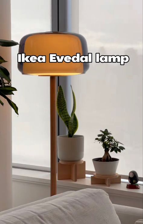 Evedal Lamp, Ikea Evedal, Yellow Walls, New Homes, Yellow, Wall