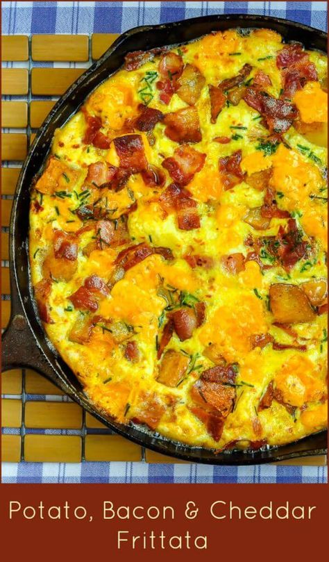 Plain Pasta, Cheddar Frittata, Bacon Frittata, Potato Bacon, Bacon Potato, Cooked Pasta, Grilled Sausage, Frittata Recipes, Leftover Ham