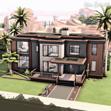 The Sims 3 House Ideas, Sims Modern House, House Plans Sims 4, Sims 4 Houses Download, Sulani Homes Sims 4, Modern House Sims 4, Small Sims 4 Houses, Sims House Ideas, Casa The Sims