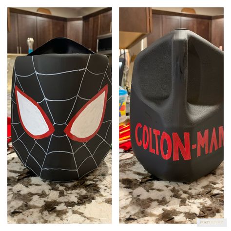 Fun Valentines Boxes For Boys, Milk Jug Valentine Boxes, Miles Morales Valentines Boxes, Spider Man Valentine Box Diy, Simple Boys Valentines Boxes Diy, Milk Jug Valentine Holder For Kids, Ironman Valentine Box Ideas, Diy Spiderman Valentine Box Ideas, Diy Valentine’s Day Boxes For Boys