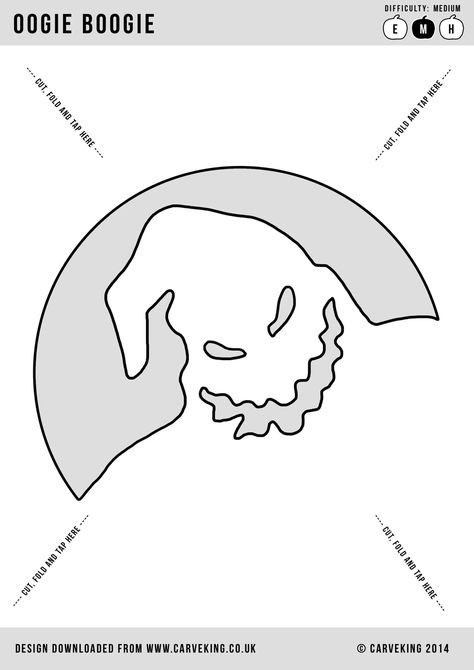 Nightmare Before Christmas Pumpkin Template, Oogie Boogie Jack O Lantern, Easy Pumpkin Carving Ideas Nightmare Before Christmas, Oggie Boggie Man Pumpkin Carving, Pumpkin Ideas Templates, Oogie Boogie Pumpkin Carving Stencil, Jack Skeleton Pumpkin Stencil, Oggie Boogie Pumpkin Carving, Chucky Pumpkin Carving Stencils