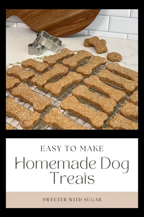 Homemade Dog Bones-Dog Treats | Dog Bone Treat Recipes, Dog Bone Recipe Homemade, Dog Bones Homemade, Sourdough Discard Dog Treats, Dog Bone Recipe, Healthy Dog Biscuits, Homemade Rootbeer, Dog Treats Homemade Easy, Sweet Pork