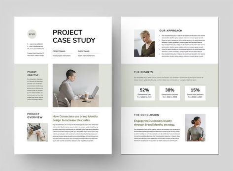 Case Study Template MS Word & Indesign Print Design Brochure, Ux Design Principles, Fashion Web Design, Indesign Layout, Best Landing Page Design, Case Study Template, 잡지 레이아웃, Best Website Templates, Case Study Design