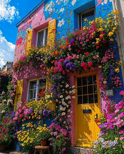 - The beauty of the house increases mainly because of flowers!❤💕🌼 Bright City Aesthetic, City Flowers, Bright Flowers, City Aesthetic, The Beauty, The House, Architecture Design, Places To Visit, Architecture