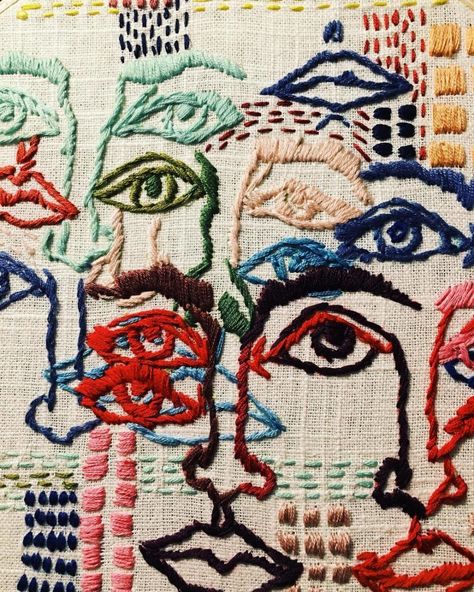 The Eames Office celebrates art of the 21st century in 10 Mind-Blowing Textile Artists You Should Follow on Instagram Right Now - Dwell Tessa Perlow, Eames Office, 판타지 아트, Art Textile, Stitching Art, Embroidery Inspiration, Textile Artists, Mind Blowing, Fabric Art