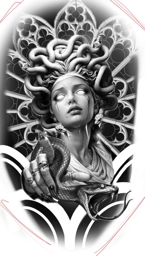 Tattoo Sketch Art, Sculpture Tattoo, Greek Tattoo, Black Grey Tattoo, Medusa Tattoo Design, Medusa Art, Realistic Tattoo Sleeve, Girls With Sleeve Tattoos, Statue Tattoo