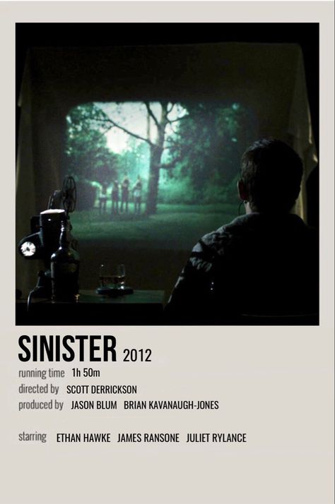 Sinister Horror Movie, Sinister Movie Poster, Horror Movie Minimalist Poster, Horror Movie Prints, Movie Prints Horror, Sinister Bughuul, Blumhouse Movies, Horror Movie Polaroid Poster, Horror Films Posters