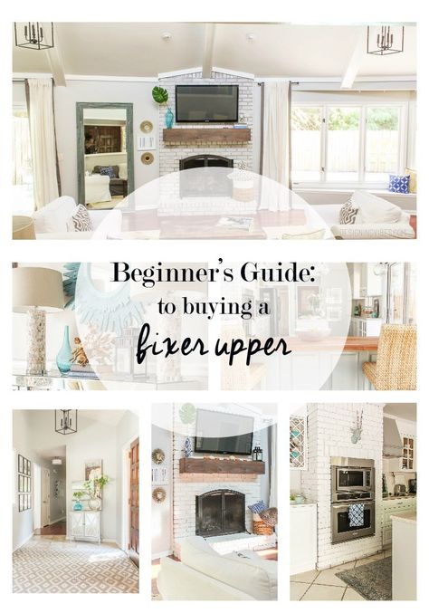 I have learned so much in the 2 years we have lived in our first fixer upper home, that I decided to compile a beginner's guide to home renovations. Fixer Upper Home, Home Improvement Loans, Home Buying Process, Home Renovations, Diy Garage, Diy Home Improvement, Remodeling Projects, Fixer Upper, Home Improvement Projects