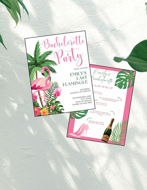 https://www.etsy.com/listing/1731549328/pink-and-green-flamingle-bachelorette Flamingle Bachelorette Party, Flamingle Bachelorette, Bachelorette Party Invitation, Bachelorette Invitations, Carton Invitation, Bachelorette Party Invitations, Invitation Sizes, Party Invite Template, Tropical Wedding