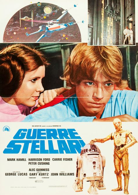 Gena Rowlands, Alec Guinness, Italian Posters, Marcello Mastroianni, Star Wars Episode Iv, Star Wars Watch, Star Wars 1977, Faye Dunaway, Star Wars Film