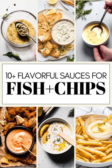 Wondering what the best sauces for fish & chips are, besides the classic tartar sauce? I’ve got you covered with this handy guide of tasty dipping sauces. Dip For Fish And Chips, Sauce For Fish And Chips, Fish And Chips Sauce Recipe, Fish And Chips Dipping Sauce, Fish Sauce Dipping Sauce, Fish Dipping Sauce Recipe, Fish And Chips Sauce, Dip For Fish, Sauce For Fried Fish