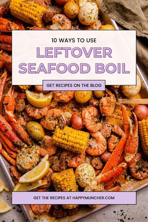 Seafood boil is a classic American dish, a staple of summer barbecues and beach parties. While it’s a delicious meal on its own, it’s not uncommon to have leftovers after a feast. Fortunately, there are many creative and tasty ways to repurpose the remaining seafood. In this article, we will explore five ideas for what to do with leftover seafood boil, ranging from seafood chowder to seafood fried rice. Seafood Boil Leftover Recipes, Leftover Crab Boil Recipes, Seafood Mix Recipes Dinners, Leftover Seafood Recipes, Leftover Crawfish Boil Recipes, Leftover Shrimp Boil Recipes, Leftover Boiled Shrimp, Seafood Boil Party Decorations, Leftover Shrimp