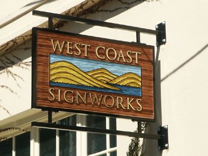 Sandblasted wood sign. Sandblasted Wood, Blade Sign, Wooden Signage, Commercial Signs, Shop Signage, Carved Signs, Carved Wood Signs, Outdoor Signage, Sign Display