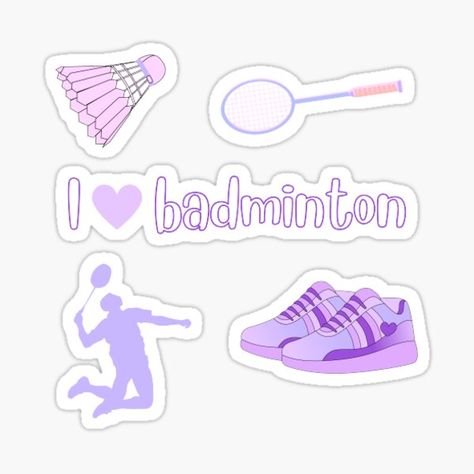 Find more aesthetic and cute designs available at my redbubble store at an affordable price. Click the link provided ! Aesthetic Badminton, Badminton Stickers, Badminton Aesthetic, Badminton Design, Badminton Photos, Badminton Shirt, Emoji Stickers Iphone, Album Cover Wallpaper Collage, Cover Wallpaper