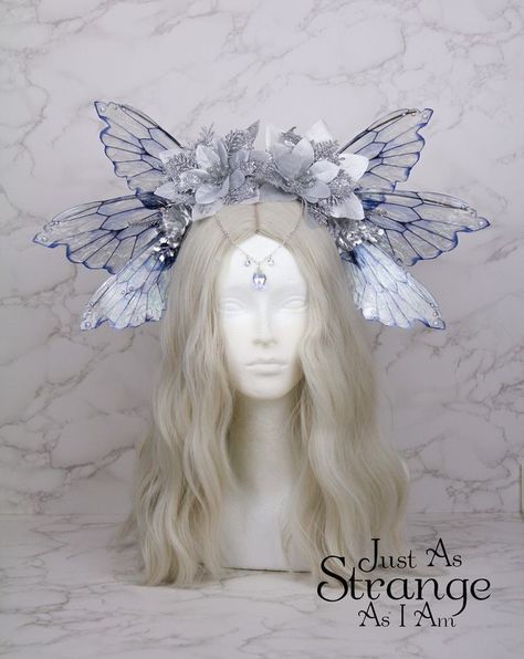 Resin Headpiece, Butterfly Headdress, Hobby Aesthetic, Butterfly Headpiece, Fantasy Ball, Fantasy Crown, Weird Birds, Costume Carnaval, Diy Hair Accessories Ribbon