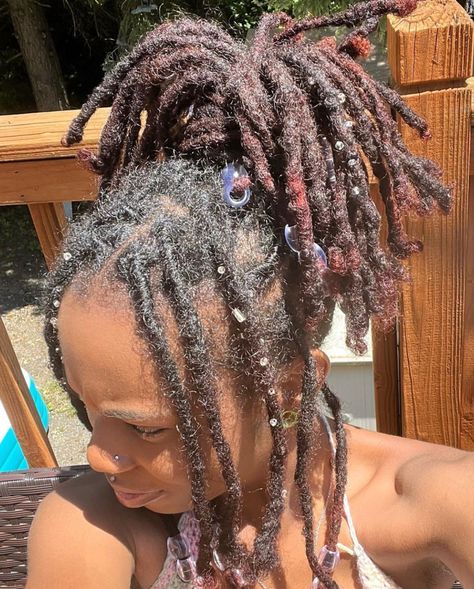 Locs With Charms, Loc Charms, Loc Sprinkles, Loc Accessories, Loc Goddess, Long Locs, Body Smells, Amazing Hair, Locs Hairstyles