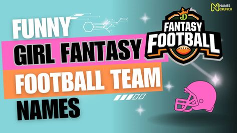 Pinterest board titled "Fantasy Football Funnies: Funny Girl Team Names." Discover a collection of humorous and creative fantasy football team names for women who want to add humor to their league. Score laughs along with touchdowns! 🏈🤣 #FunnyGirlFantasyFootball #FootballHumor Fantasy League Names, Funny Football Team Names, Fantasy Football Names Funny, Fantasy Football Team Names, Fantasy Team Names, Fantasy Football League Names, Fantasy Football Funny, Fantasy Football Names, Fantasy Football Logos