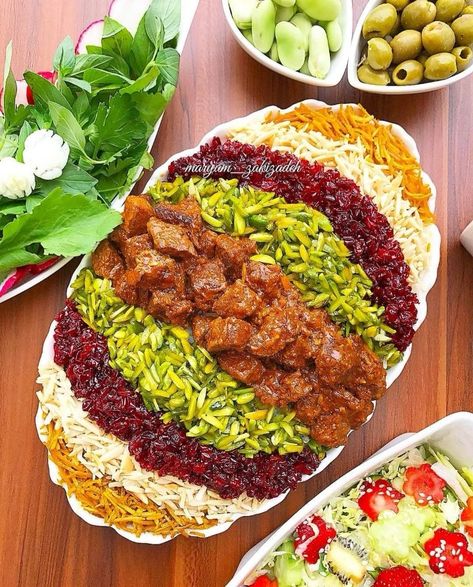 Persian Food Iranian Cuisine, Food Iranian, Iranian Cuisine, Iran Food, Persian Cuisine, Iranian Food, Amazing Food Decoration, Catering Ideas Food, Easy Food Art