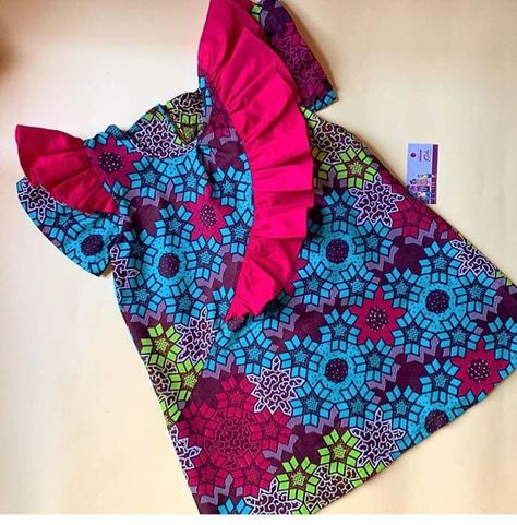 Baby African Clothes, Dresses Ankara, African Kids Clothes, Ankara Styles For Kids, Toddler Girl Dresses Summer, African Dresses For Kids, African Children