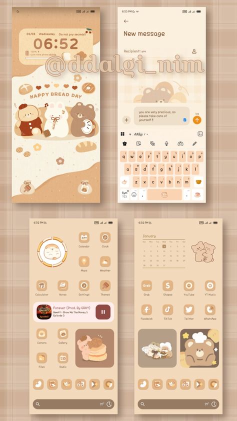 Theme Apps For Android Free, Theme Apps For Android, Phone Keyboard Theme, Widget Cute, Music Widget, App Aesthetic, Aesthetic Widgets, Keyboard Theme, Beach Wall Collage