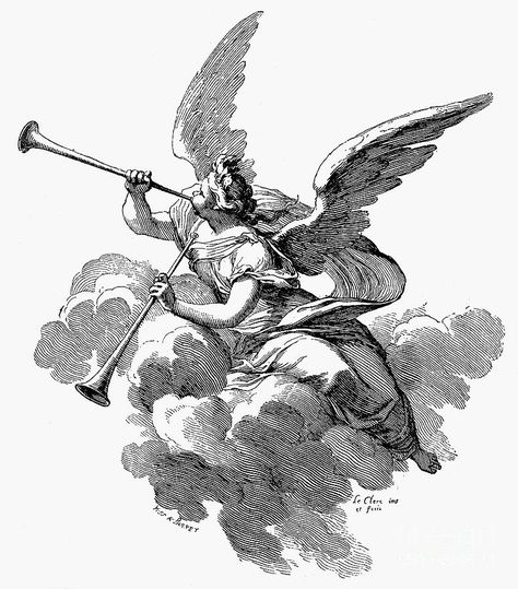 Different Types Of Angels, Types Of Angels, Angel Illustration, Kunst Tattoos, Charcoal Drawings, Biblical Art, Angel Tattoo, Ink Drawings, Angel Art