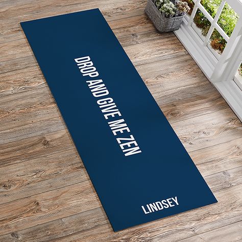 Custom Yoga Mat with Anti-Slip Green Backing Personalized Yoga Mat, Diy Yoga, Custom Yoga Mat, Balance Ball, Yoga Positions, Yoga Help, Mat Black, Selling Prints, Single Line