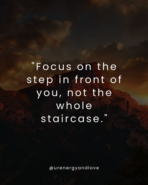 Don’t get overwhelmed by the whole staircase—just focus on the steps in front of you. 🌿 Each small step is progress, and those little moments will get you where you’re meant to be. Trust the process, take it one step at a time, and believe that you’re on the right path. 🌟 Keep moving forward with faith, and soon you’ll see how far you’ve come. 🛤️

🌍 Universal Energy and Love to all! 🌍

#OneStepAtATime #FocusOnTheJourney #TrustTheProcess #KeepGoing #UniversalEnergy #PositiveVibes #Mindfulness Be Epic Quotes, Epic Quotes, One Small Step, Trust The Process, Keep Moving Forward, Keep Going, Moving Forward, First Step, Positive Mindset