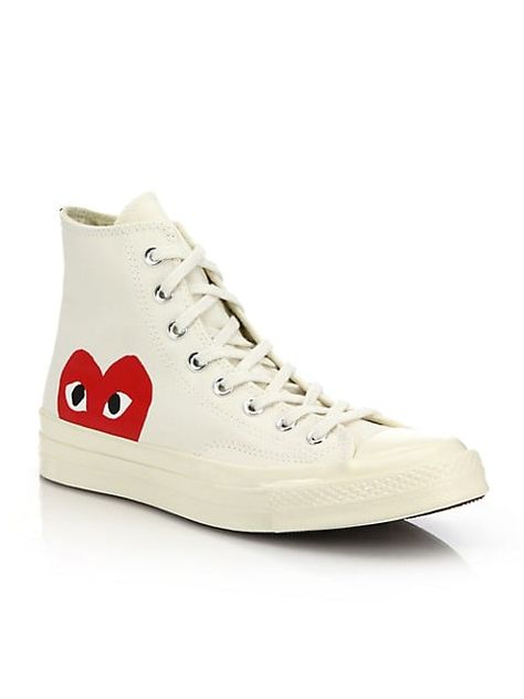 Just For Kicks: Our Editors Chose 23 Cool and Trendy Sneakers They're Wearing in 2021 Play X Converse, Cdg Play, Play Comme Des Garcons, Manhattan Toy, Comme Des Garcons Play, Star Sneakers, Peek A Boo, Canvas Sneakers, Chuck Taylor All Star