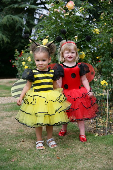 Dress Up By Design Bumble Bee and Ladybird Bee Fancy Dress, Girls Fancy Dress, Bee Costume, Bee Dress, Fancy Dress Up, Kids Dress Up, Kids Party Themes, Up Costumes, Fairy Parties