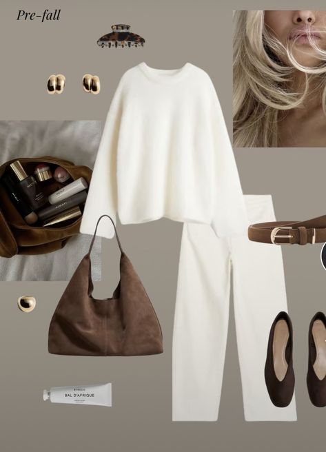 Neutrals Outfit, Neue Outfits, Mode Casual, White Outfit, Mode Inspo, 가을 패션, Autumn Outfit, Outfit Inspo Fall, Fashion Mode