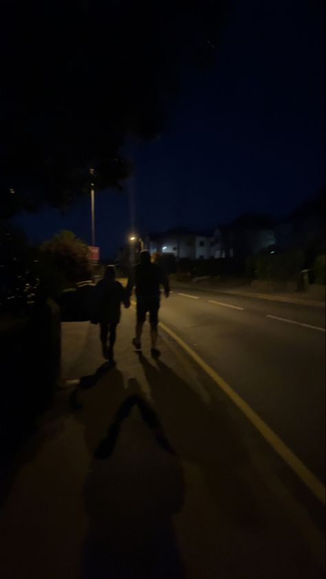 Pavement Aesthetic, Late Night Walks Couple, Road Pavement, Couple Shadow, Late Night Walks, Night Walks, Couple Ideas, Couples Walking, Night Couple