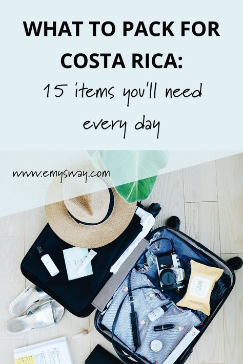 Costa Rica Travel Packing, Pack For Costa Rica, Packing List For Men, Coata Rica, Costa Rica Packing List, Costa Rica Packing, Costa Rica Backpacking, Costa Rico, Cost Rica