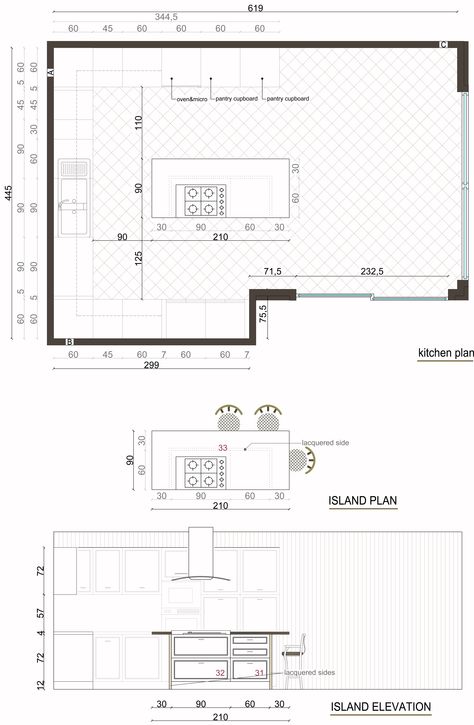 Island kitchen Kitchen Dimensions With Island, Kitchen Island Sizes Layout, Kitchen Floor Plans Layout, Kitchen Plans Layout With Dimensions, Kitchen Plans With Island, Kitchen Plans Layout, Kitchen Island Dimensions, Floor Plan With Dimensions, Free Floor Plans