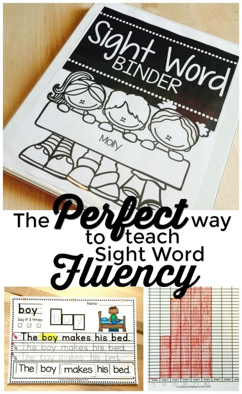 Sight Word Notebook, Sight Word Printables, Teach Sight Words, Sight Word Fluency, Sight Words Printables, Teaching Sight Words, Classroom Tips, Sight Words Kindergarten, Sight Word Practice