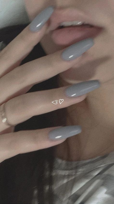 Grey Nails, Hello Nails, Grunge Nails, Pretty Gel Nails, Soft Nails, Dream Nails, Best Acrylic Nails, Cute Acrylic Nails, Swag Nails