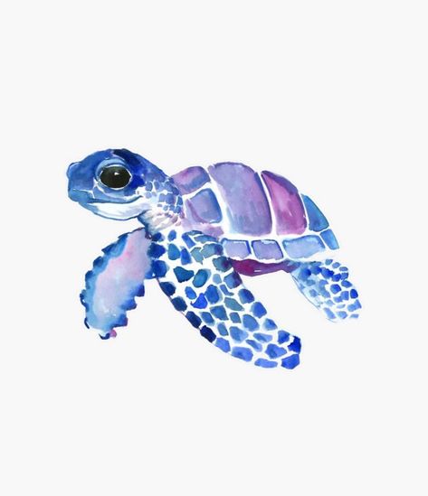 Sea Turtle Tattoo, Turtle Tattoo, Turtle Art, Cat Air, 수채화 그림, Sea Turtles, Watercolor Drawing, Watercolor Animals, Pics Art