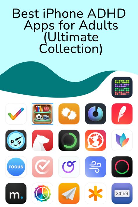 If you have ADHD, you know how challenging it can be to stay organized, focused, and productive. You may struggle with time management, procrastination, distraction, forgetfulness, impulsivity, or emotional regulation. Fortunately, technology can help you overcome some of these difficulties and make your life easier. In this blog post, I will introduce you to the best iPhone ADHD apps for adults that can help you manage various aspects of your daily life. Add Remedies For Adults, Best Apps For To Do Lists, Time Blind, Best Productivity Apps, Productivity Apps Iphone, Routine App, Time Management Apps, Planning App, Organization Apps