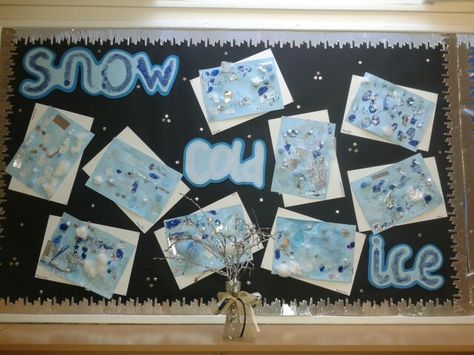 Winter display by Reception.We so totally rocked this! Winter Display Boards Eyfs, Eyfs Winter Display, Winter Display Boards, Winter Display, Eyfs Classroom, Winter Artwork, Nursery Activities, Display Boards, Winter Preschool