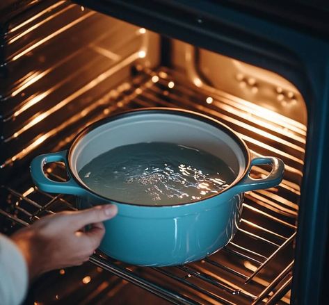 The Only Oven Cleaning Hack You’ll Ever Need: Steam Cleaning Cleaning Your Oven, Oven Cleaning Hacks, Chicago Style Deep Dish Pizza, Self Cleaning Ovens, Ground Beef And Potatoes, Baking Soda And Lemon, Beef Barley, Beef Barley Soup, Oven Cleaner