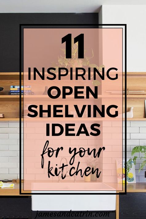 Stylish open shelving ideas for your kitchen. Not everything needs to be hidden away in cupboards, some items you want to show off and these open shelf ideas are a great way to do it in your kitchen. Open shelving | Kitchen shelving | Kitchen Storage Open Cabinet Ideas For Kitchen, Kitchen Open Shelf Design, Recessed Kitchen Shelves, Replace Kitchen Cabinets With Shelves, Open Cabinets In Kitchen Ideas, Kitchen Shelf Decor Ideas Modern, Kitchen Wall Shelving Ideas, Kitchen With Open Shelves And Cabinets, Open Shelving In The Kitchen Wall Shelves