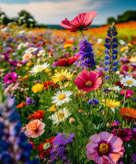 Wildflower Fields, Wildflowers Photography, Wild Flower Meadow, Cottage Garden Design, Lovely Flowers Wallpaper, Big Garden, Nothing But Flowers, Flower Art Images, Flower Background Wallpaper