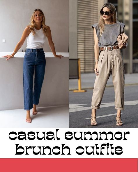 23 Photo-Worthy Summer Brunch Outfits - ljanestyle Easy Brunch Outfits Summer, Breakfast Look Outfit, Brunch Attire Summer, Brunch Date Outfit Summer Casual, Cute Lunch Outfits Summer Casual, Company Picnic Outfit Summer Casual, Casual Outfits For Lunch With Friends, Outfit Brunch Verano, What To Wear To Brunch In Summer