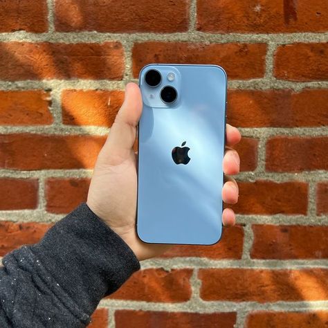 holding blue iphone 14 in front of brick wall Iphone 13 Blue Aesthetic, Iphone 13 Blue, Mad Tsai, I Phone 13, Iphone Case Elegant, Iphone Blue, Iphone Charger Cord, Blue Iphone Case, Personalize Iphone Case