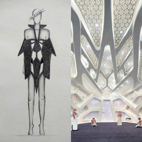 fashiondesign
fashion Zaha Hadid Architecture Sketches, Architecture Fashion Inspiration, Hadid Architecture, Wearable Architecture, Zaha Hadid Architecture, Architect Drawing, Fashion Drawing Sketches, Zaha Hadid Architects, Portfolio Inspiration