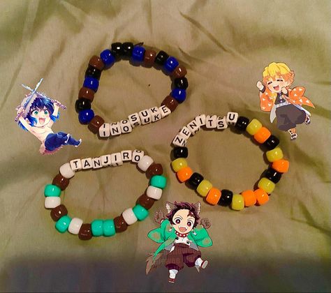 Zenitsu Bracelet, Inosuke And Zenitsu, Matching Bracelets, Comics, Bracelet