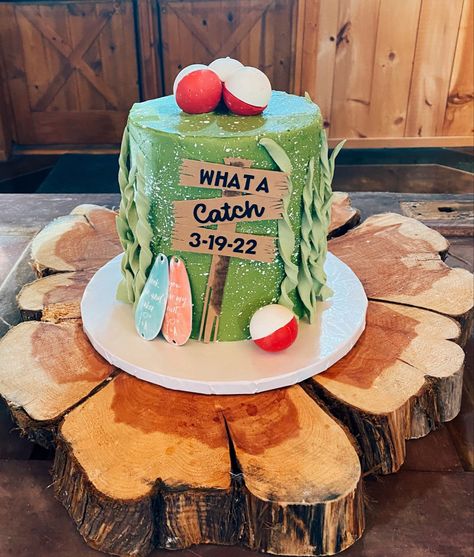 Fisherman Grooms Cake, Groomsman Cake Fishing, Fishing Grooms Cake, Fish Wedding Cake, Fishing Wedding Cake, Fishing Wedding Cakes, Groomsman Cake, Groom Cakes, Fishing Cake